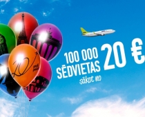 Vēl tikai 5 dienas AirBaltic biļetes par supercenām