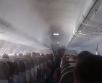 Masu medijos ir nonācis ekskluzīvs video no nesen avarējušās lidmašīnas
